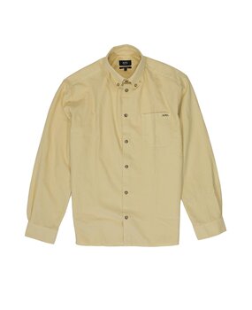 A.P.C PARIS CHEMISE MATEO LOGO SHIRT GEEL A.P.C PARIS CHEMISE MATEO LOGO SHIRT GEEL