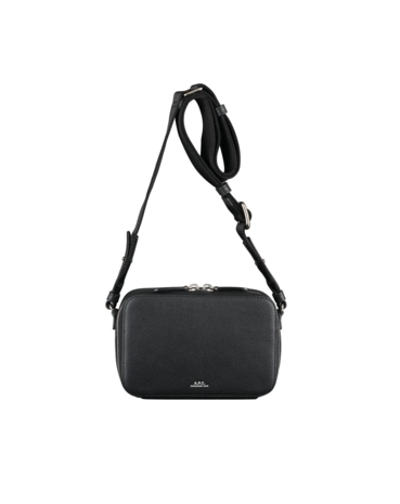 A.P.C. A.P.C. PARIS SOHO CAMERA BAG GRAIN LEATHER NEKTAS ZWART A.P.C. A.P.C. PARIS SOHO CAMERA BAG GRAIN LEATHER NEKTAS ZWART