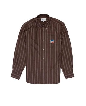 Palmes PALMES TENNIS SOCIETY DEUCE OXFORD SHIRT BRUIN