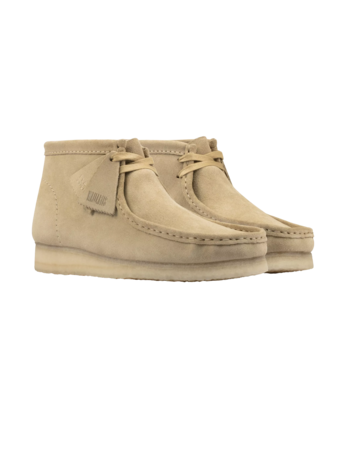 CLARKS WALLABEE BOOTS MAPLE BEIGE CLARKS WALLABEE BOOTS MAPLE BEIGE