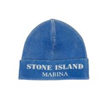 STONE ISLAND MARINA PRINTED WOOL MUTS BLAUW