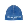 STONE ISLAND MARINA PRINTED WOOL MUTS BLAUW STONE ISLAND MARINA PRINTED WOOL MUTS BLAUW
