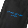 Stone Island STONE ISLAND MARINA PLATED COTTON CANVAS POUCH BAG BLAUW