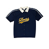 DRÔLE DE MONSIEUR MESH SHORT SLEEVE SHIRT MARINE BLAUW DRÔLE DE MONSIEUR MESH SHORT SLEEVE SHIRT MARINE BLAUW
