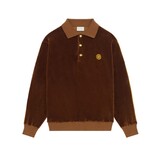 DRÔLE DE MONSIEUR VELOURS POLO BRUIN