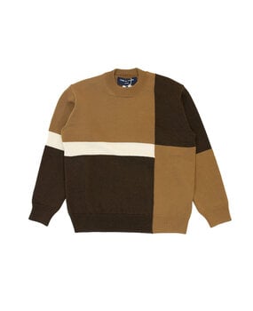 Comme des Garcons Homme COMME DES GARÇONS HOMME COLOURBLOCK PULLOVER CAMEL