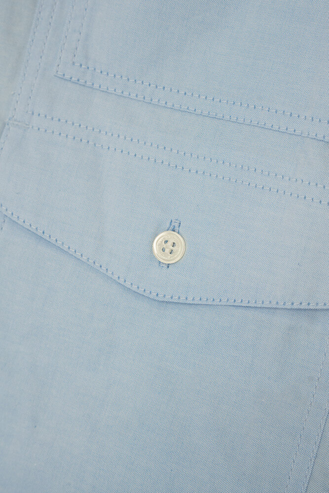 Comme des Garcons Homme COMME DES GARÇONS HOMME PADDED SHIRT SAX BLAUW