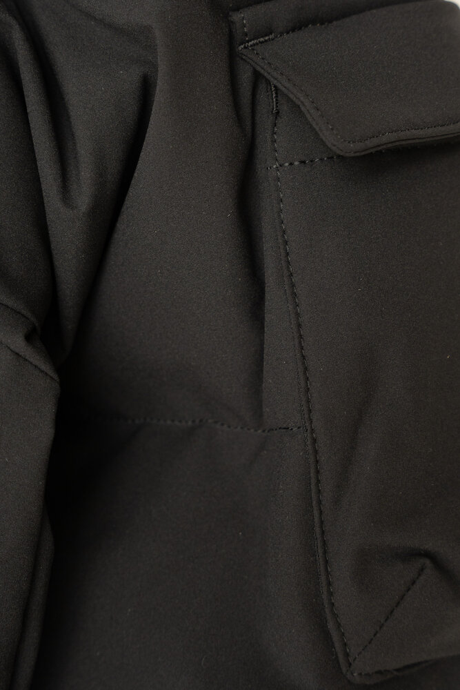 Comme des Garcons Homme COMME DES GARÇONS HOMME PADDED OVERSHIRT ZWART Comme des Garcons Homme COMME DES GARÇONS HOMME PADDED OVERSHIRT ZWART