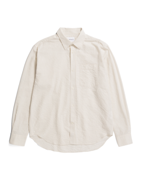 Norse Projects NORSE PROJECTS MO OVERSIZED STRIPED SHIRT ECRU