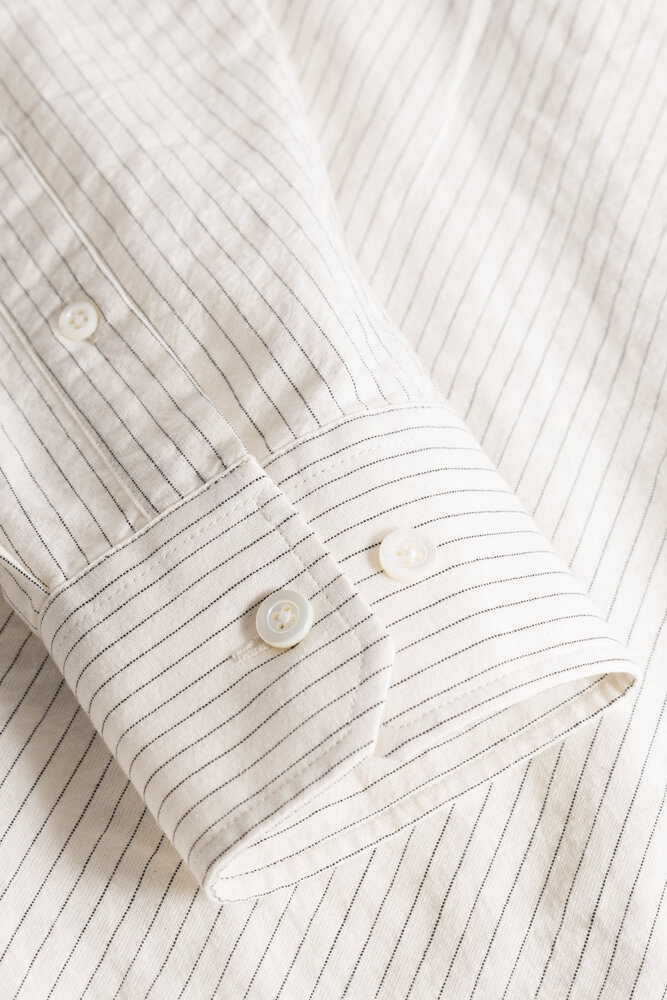 Norse Projects NORSE PROJECTS MO OVERSIZED STRIPED SHIRT ECRU