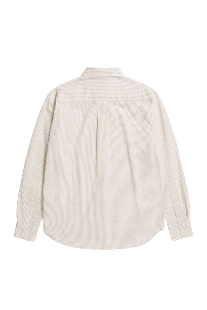 Norse Projects NORSE PROJECTS MO OVERSIZED STRIPED SHIRT ECRU