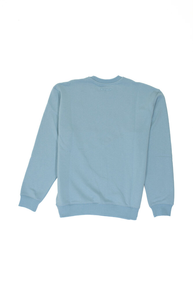 FLÂNEUR SIGNATURE SWEATER BLAUW FLÂNEUR SIGNATURE SWEATER BLAUW