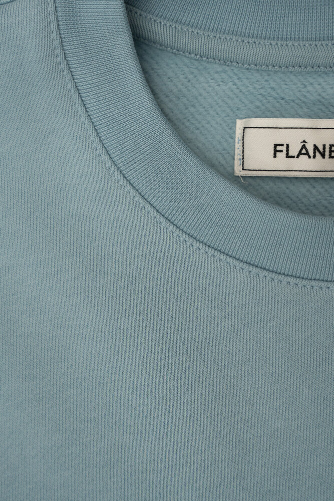 FLÂNEUR SIGNATURE SWEATER BLAUW FLÂNEUR SIGNATURE SWEATER BLAUW