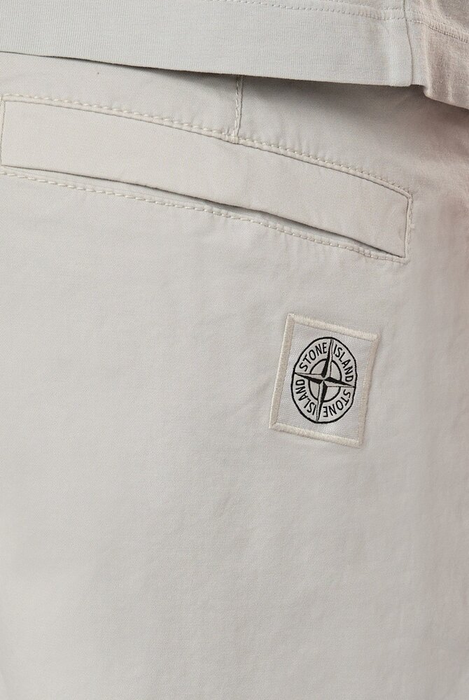 Stone Island STONE ISLAND SUPIMA COTTON TWILL STRETCH-TC BROEK GRIJS
