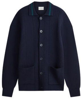 DRÔLE DE MONSIEUR LA VESTE EN MAILLE MARINE DRÔLE DE MONSIEUR LA VESTE EN MAILLE MARINE