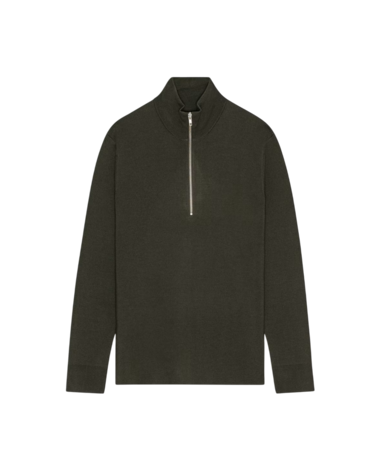 NN.07 HARALD HALF-ZIP PULLOVER GROEN