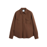 ASPESI PADDED FLANNEL SHIRT TOBACCO