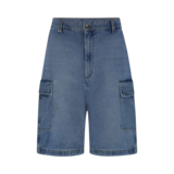 FLÂNEUR DENIM CARGO SHORTS BLAUW