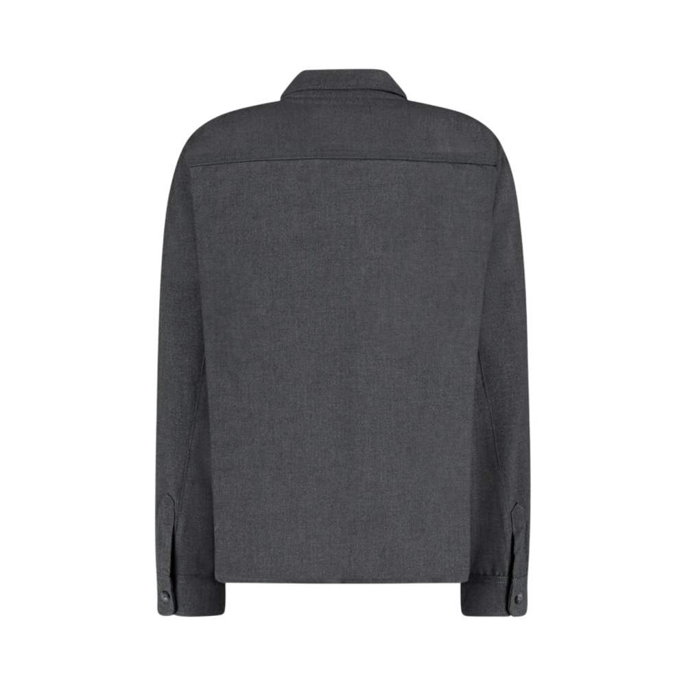 FLÂNEUR ATELIER SHIRT WITH RUBBER PATCH GRIJS FLÂNEUR ATELIER SHIRT WITH RUBBER PATCH GRIJS