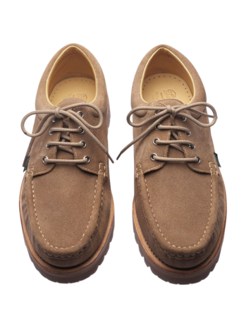 PARABOOT THIERS BOAT SHOE MUSCADE SUEDE BEIGE PARABOOT THIERS BOAT SHOE MUSCADE SUEDE BEIGE
