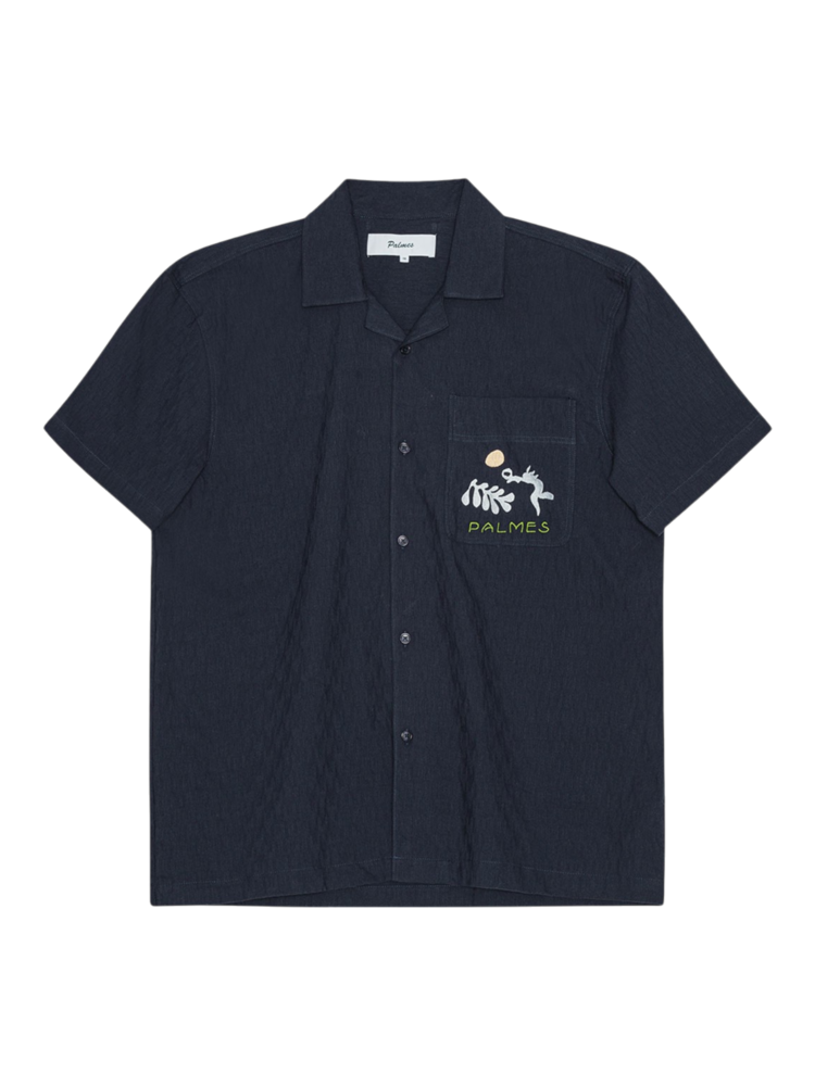Palmes PALMES TENNIS GARDENS SHORT SLEEVED SHIRT MARINE