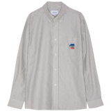 PALMES TENNIS SOCIETY DEUCE OXFORD SHIRT GRIJS