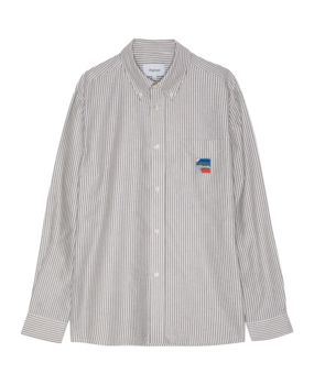 Palmes PALMES TENNIS SOCIETY DEUCE OXFORD SHIRT GRIJS