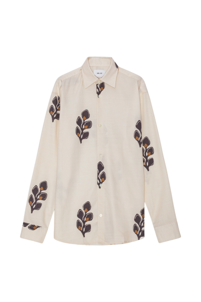 NN.07 FREDDY PRINT SHIRT IVORY NN.07 FREDDY PRINT SHIRT IVORY