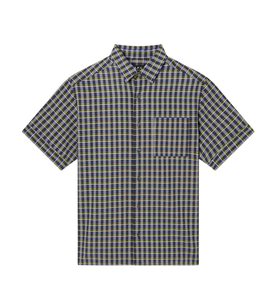 A.P.C. A.P.C. PARIS ROSS SHORT-SLEEVE SHIRT MULTICOLOUR