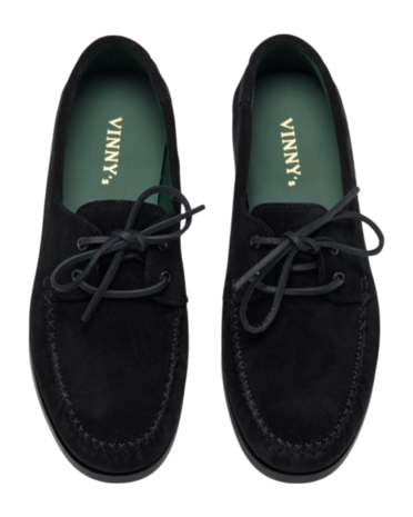 VINNY'S BOATMAN SHOE BLACK VINNY'S BOATMAN SHOE BLACK
