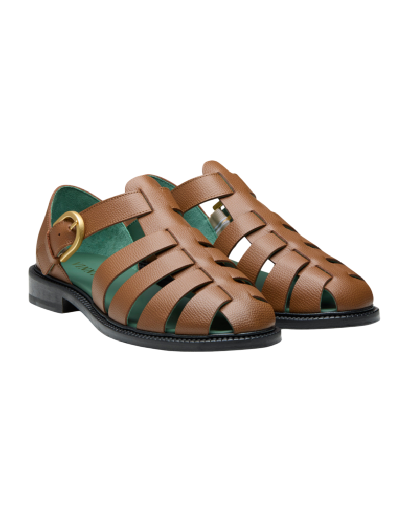 Vinny's VINNY'S FISHERMAN SANDALEN COGNAC Vinny's VINNY'S FISHERMAN SANDALEN COGNAC