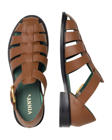 Vinny's VINNY'S FISHERMAN SANDALEN COGNAC