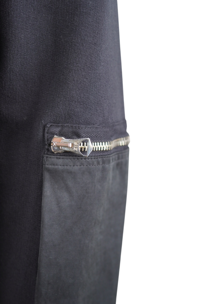 Ten C TEN C FELPA POLO SWEATER ZWART