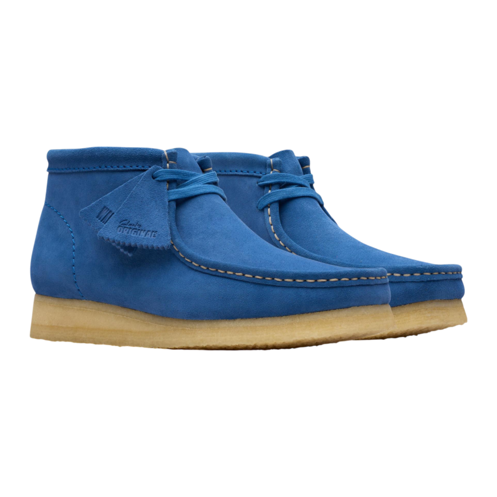 CLARKS WALLABEE BOOT SUÈDE BLAUW CLARKS WALLABEE BOOT SUÈDE BLAUW