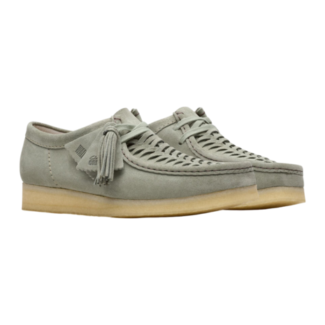 CLARKS WALLABEE WEAVE SUÈDE GRIJSGROEN