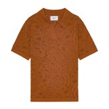 NN.07 RYAN JACQUARD POLO CARAMEL