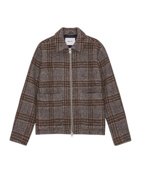 NN07 NN.07 DEAN CHECKERED JACKET BRUIN