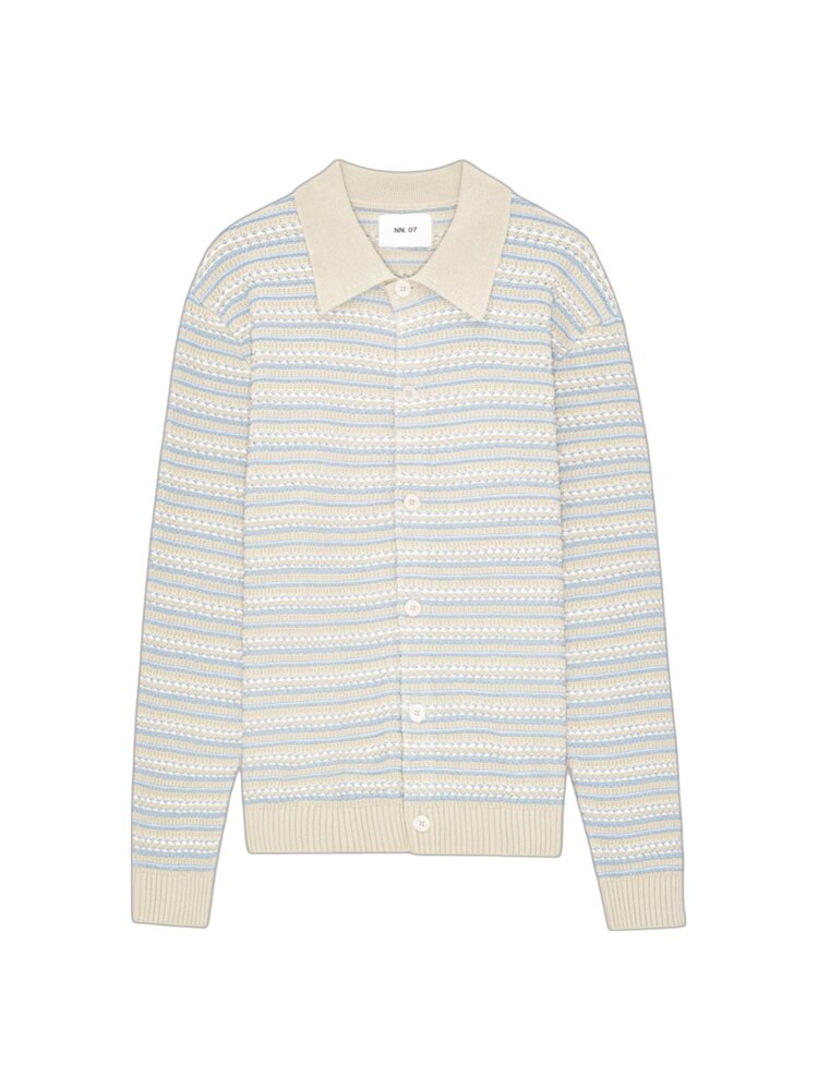 NN07 NN.07 JACKIE POLO CARDIGAN MULTICOLOUR