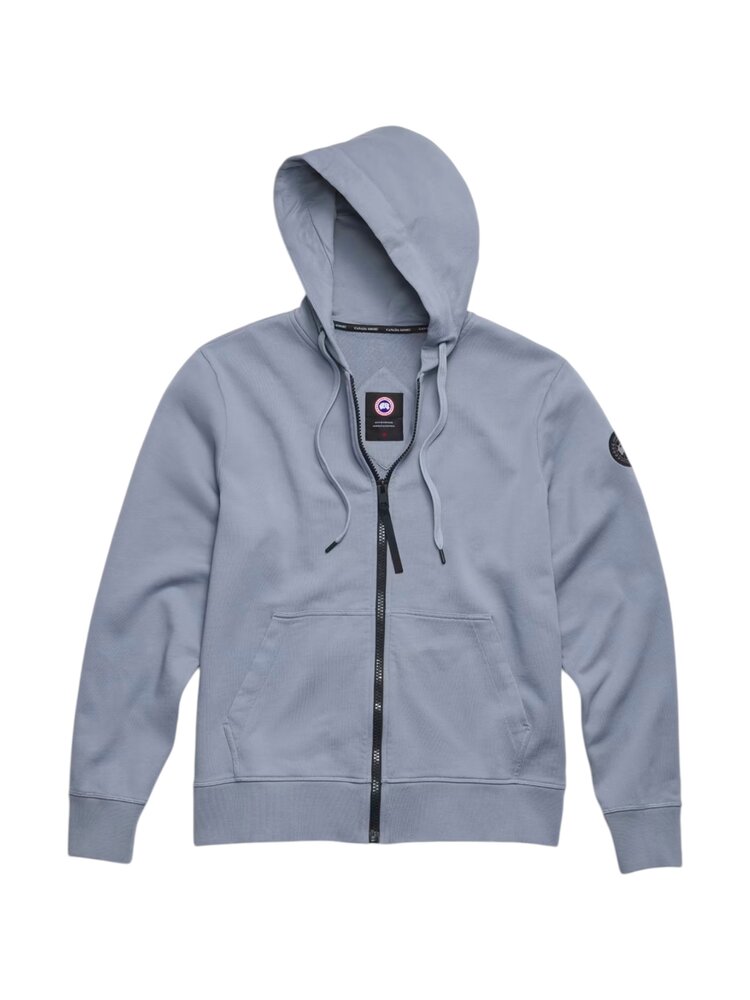 Canada Goose CANADA GOOSE HURON FULL ZIP HOODY BLACK LABEL LIGHT OZONE BLUE