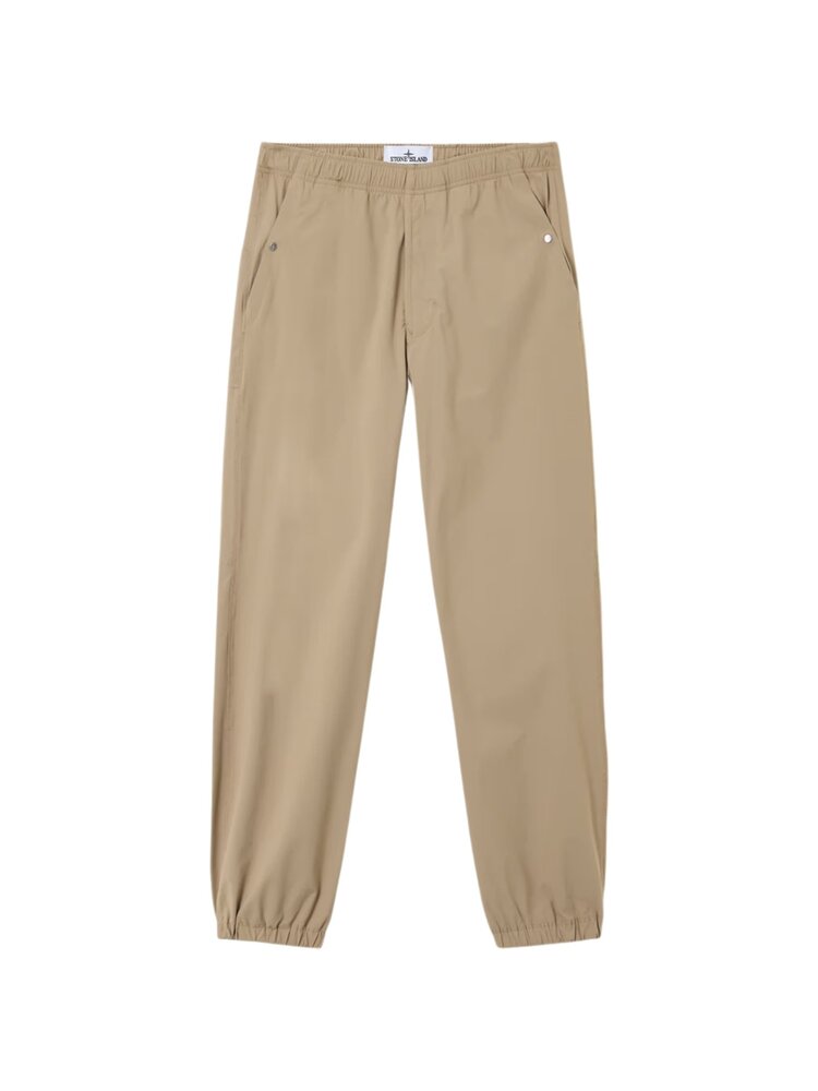 STONE ISLAND NYLON TELA BROEK BEIGE STONE ISLAND NYLON TELA BROEK BEIGE
