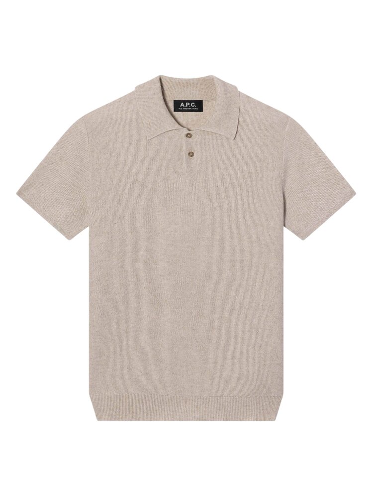 A.P.C. A.P.C. PARIS JAY POLO SHIRT BEIGE