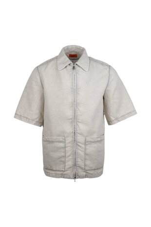 BARENA VENEZIA PIOMBER CRESPON OVERSHIRT PERLA BARENA VENEZIA PIOMBER CRESPON OVERSHIRT PERLA