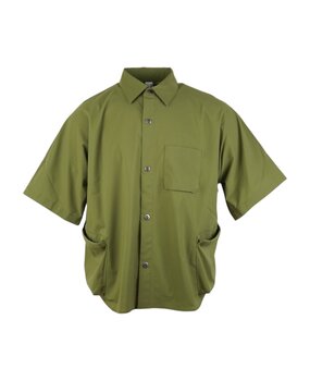 Poliquant POLIQUANT MULTI-POCKET SHORT SLEEVE SHIRT GROEN