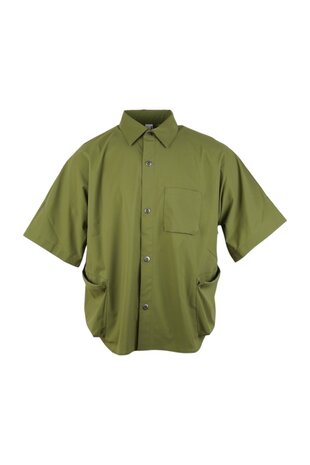 Poliquant POLIQUANT MULTI-POCKET SHORT SLEEVE SHIRT GROEN