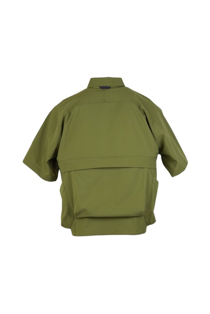 Poliquant POLIQUANT MULTI-POCKET SHORT SLEEVE SHIRT GROEN