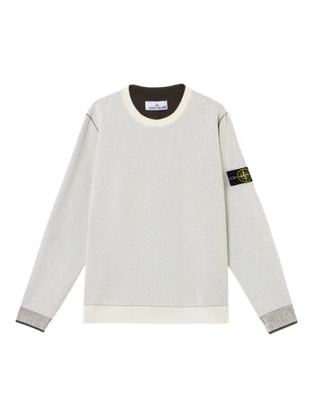 STONE ISLAND DOUBLE FACE PULLOVER CREME STONE ISLAND DOUBLE FACE PULLOVER CREME
