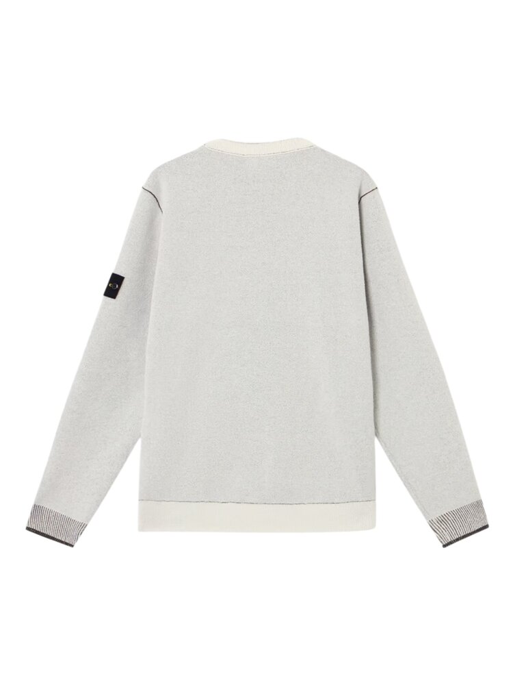Stone Island STONE ISLAND DOUBLE FACE PULLOVER CREME