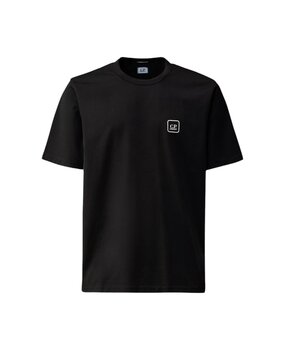 C.P. COMPANY METROPOLIS SERIES GRAPHIC LOGO T-SHIRT ZWART