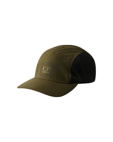 C.P. Company C.P. COMPANY THE METROPOLIS SERIES GORE‑TEX INFINIUM™ LOGO CAP IVY GREEN