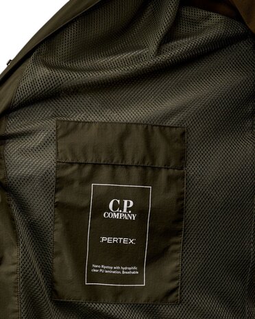 C.P. COMPANY THE METROPOLIS SERIES PERTEX® OVERSHIRT IVY GREEN